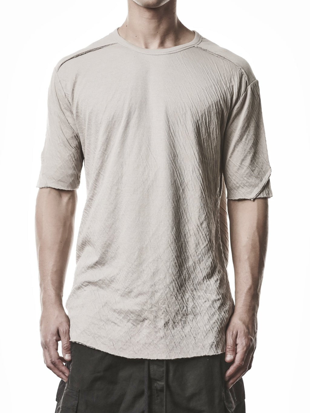 Raw Seam T-Shirt Stone by THOM KROM | INN7