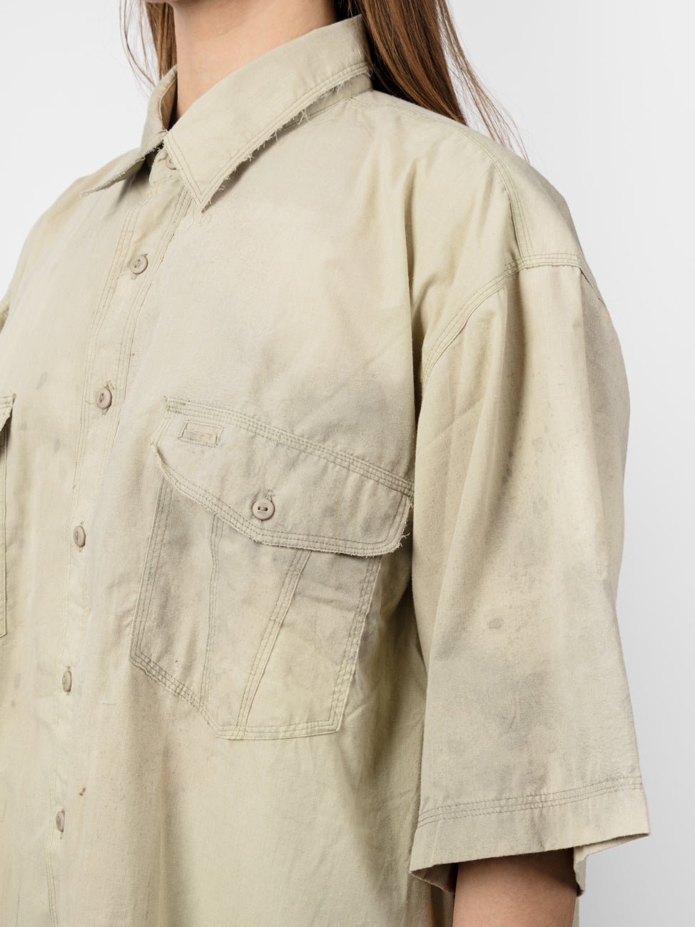 Reconstructed Utility Shirt - by OSHKO