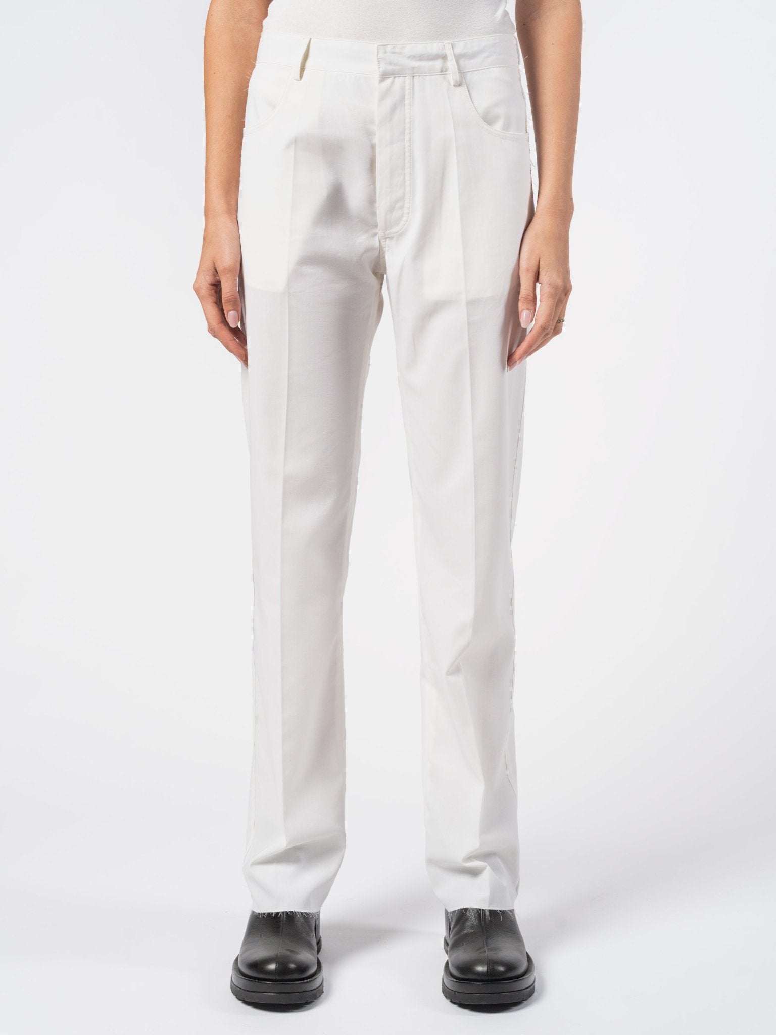 Relaxed Cotton Trousers - by SAPIO