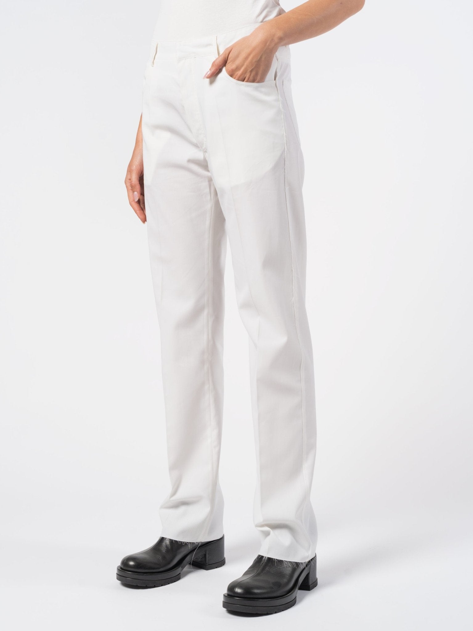 Relaxed Cotton Trousers - by SAPIO
