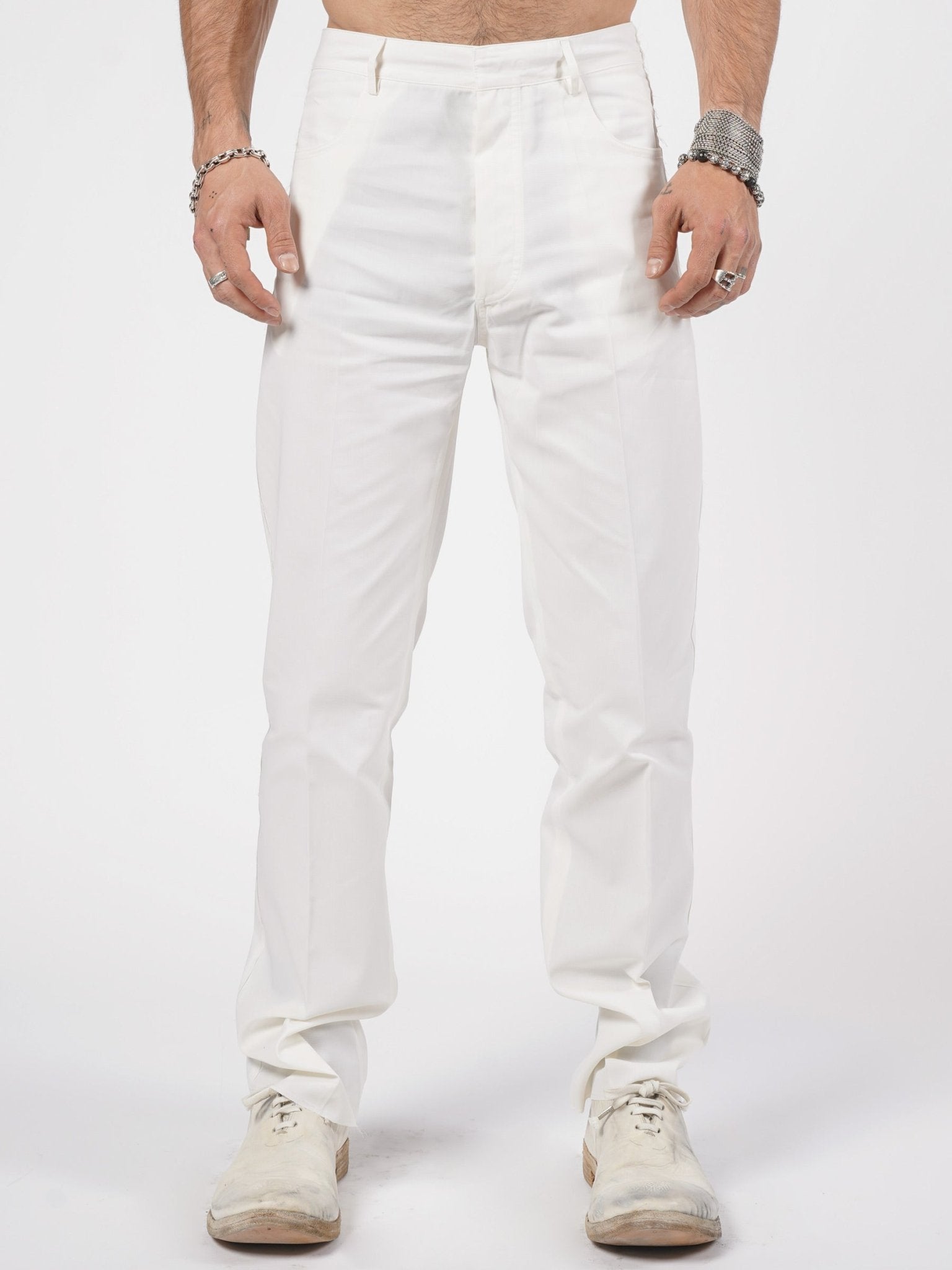 Relaxed Cotton Trousers - by SAPIO