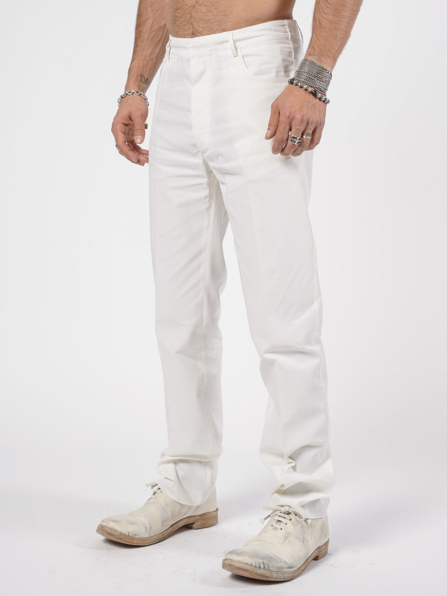 Relaxed Cotton Trousers - by SAPIO