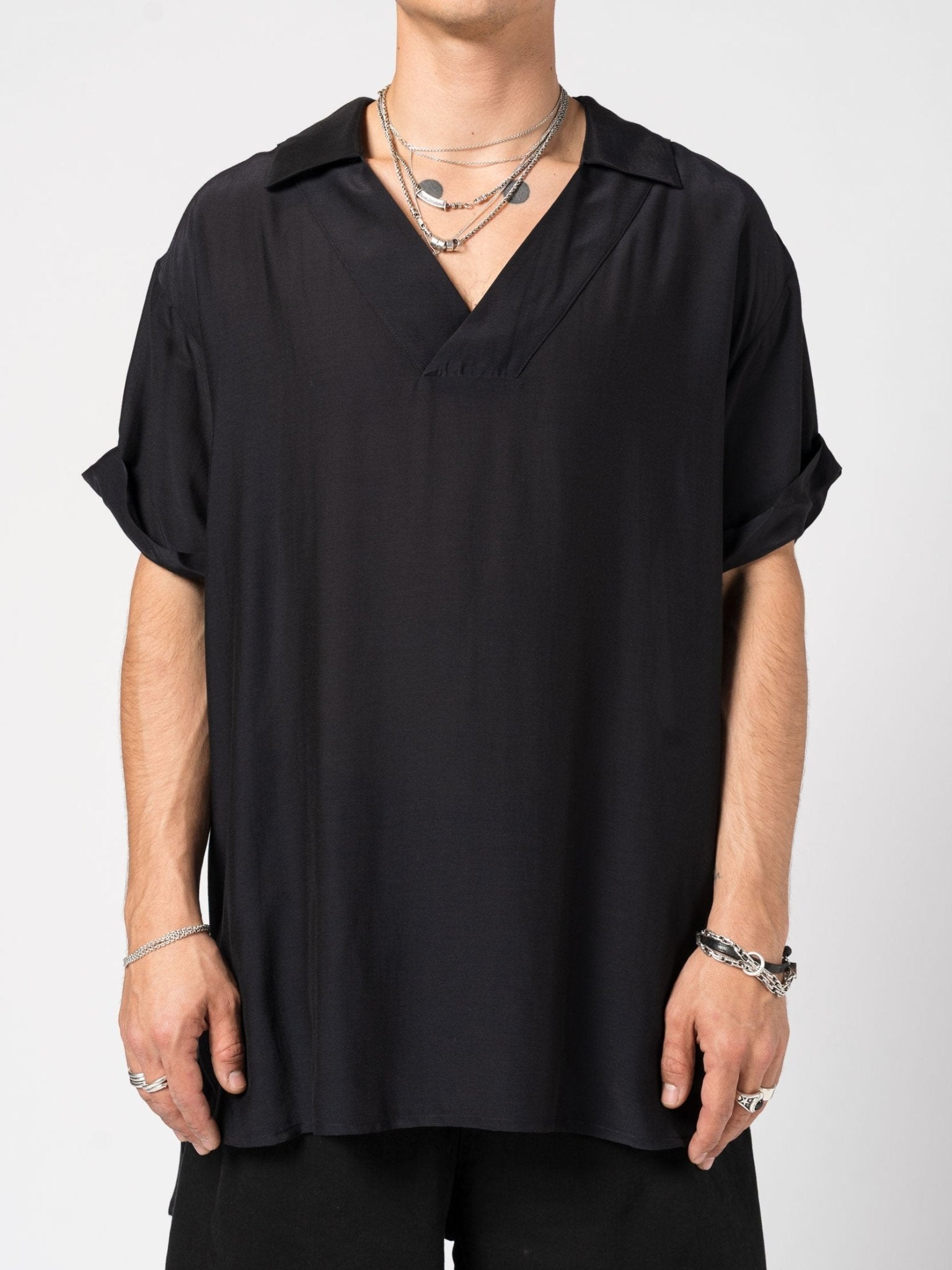 Relaxed - Fit Open - Collar Shirt - by NOSTRA SANTISSIMA