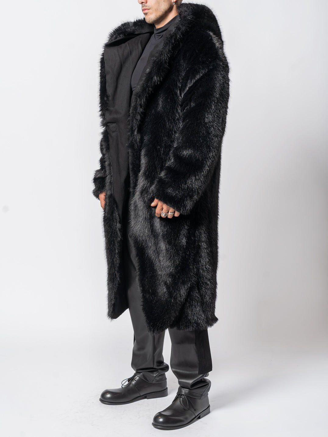 Reversible Faux Fur Coat - by NOSTRA SANTISSIMA