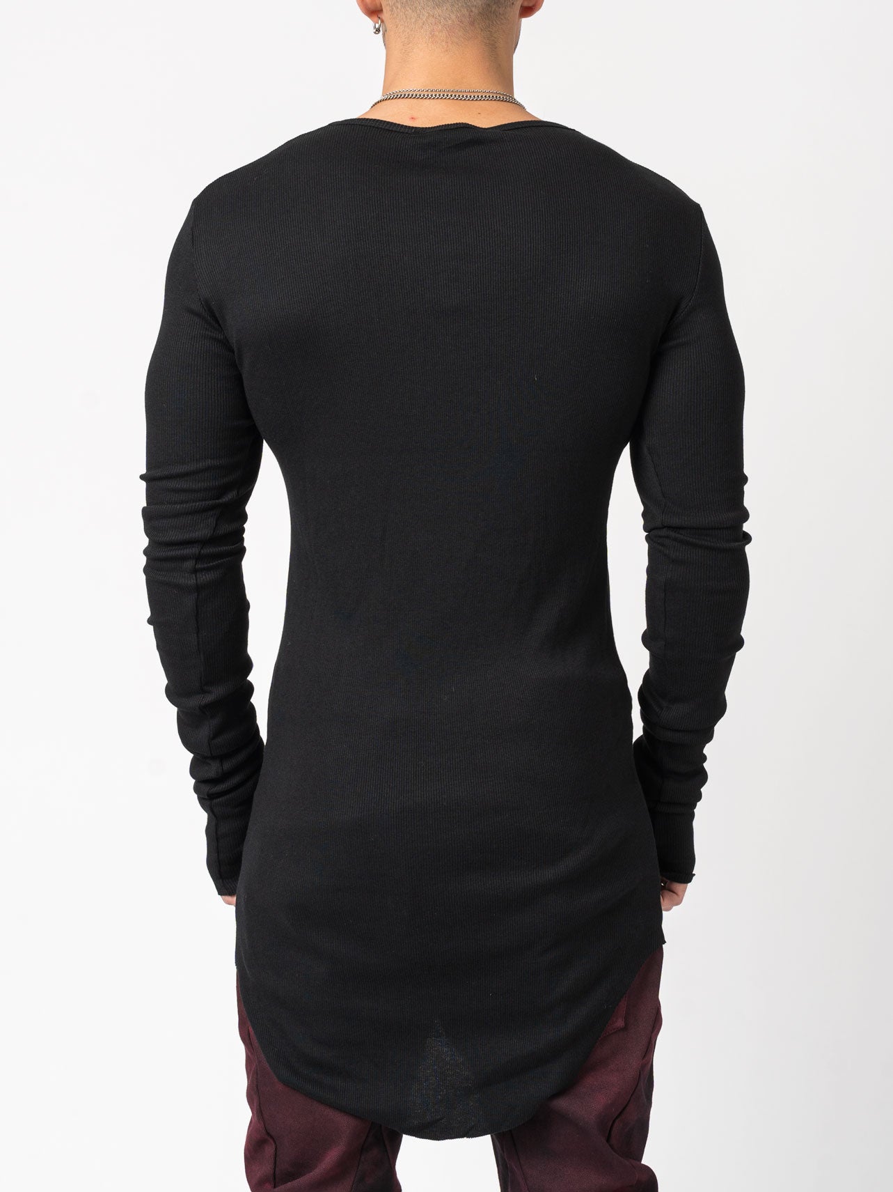Rib Long Sleeve T-Shirt - by D.HYGEN
