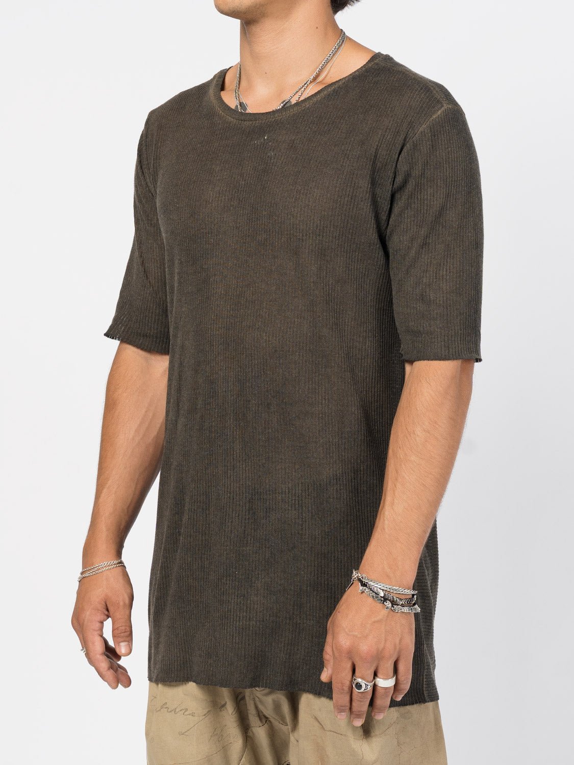 Ribbed Cotton Tee - by AITO