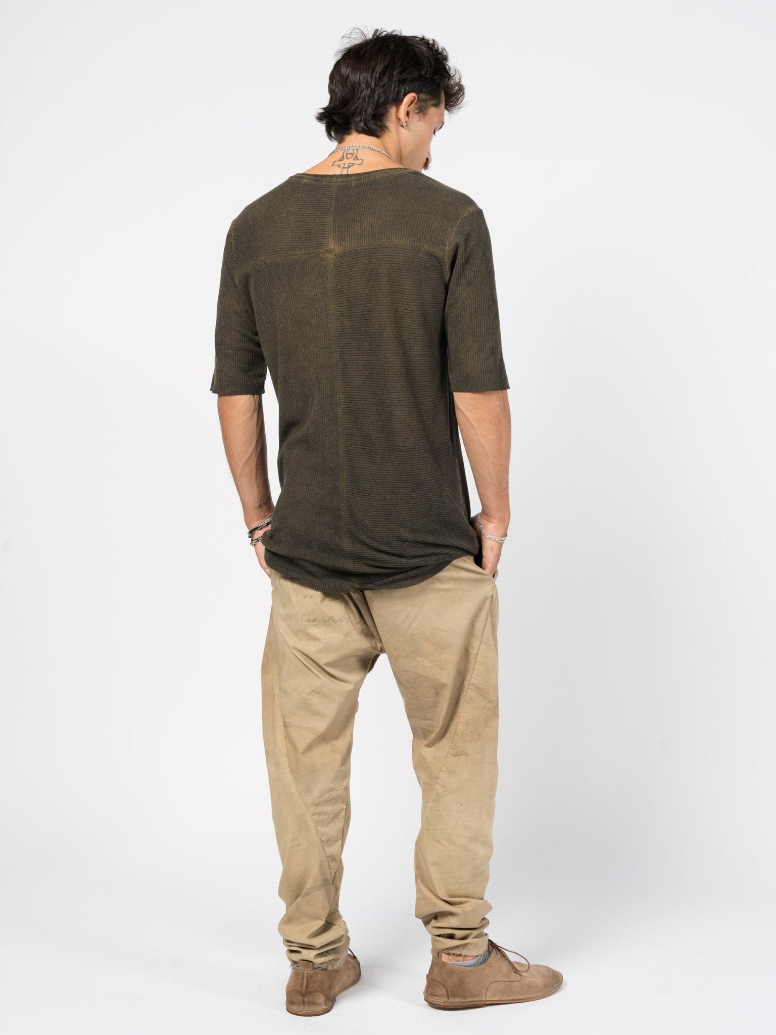 Ribbed Cotton Tee - by AITO