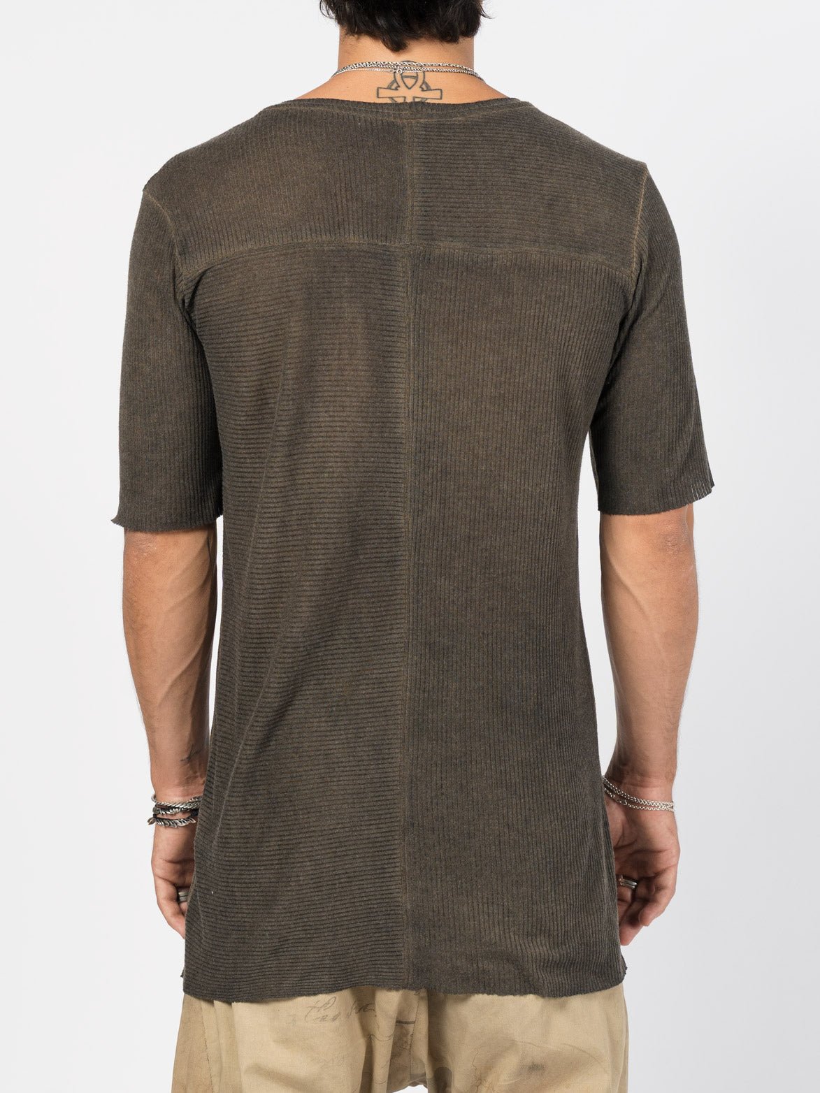 Ribbed Cotton Tee - by AITO