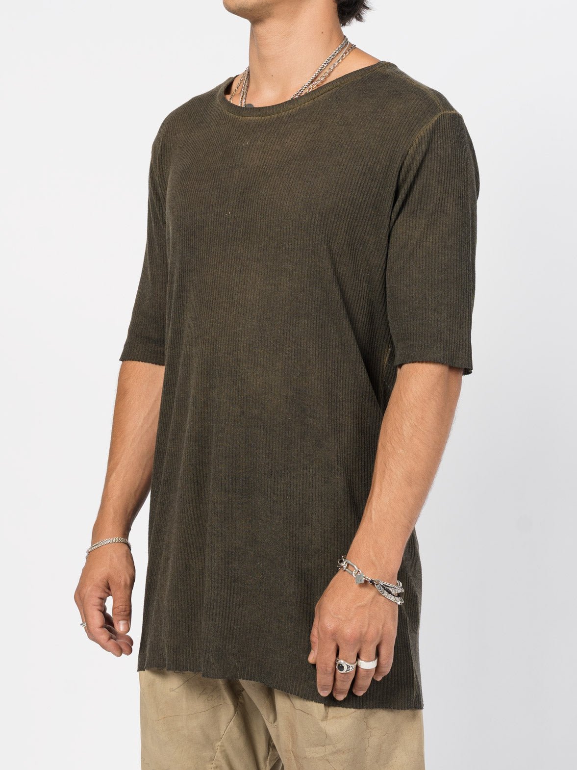 Ribbed Cotton Tee - by AITO