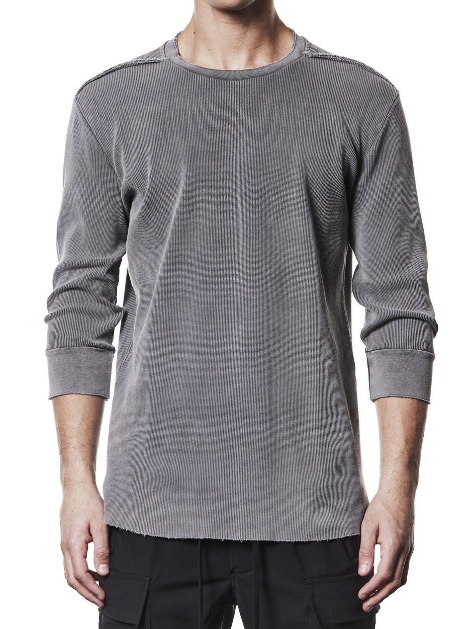Ribbed Half - Sleeve T-Shirt - by THOM KROM