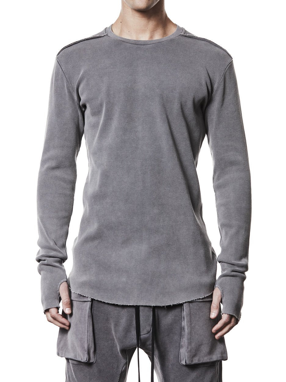 Ribbed Long - Sleeve T-Shirt - by THOM KROM