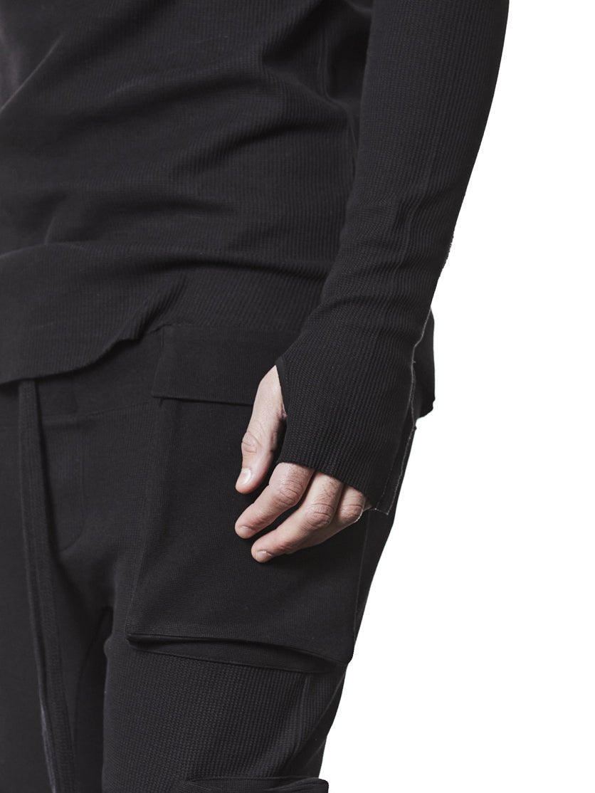 Ribbed Long - Sleeve T-Shirt - by THOM KROM