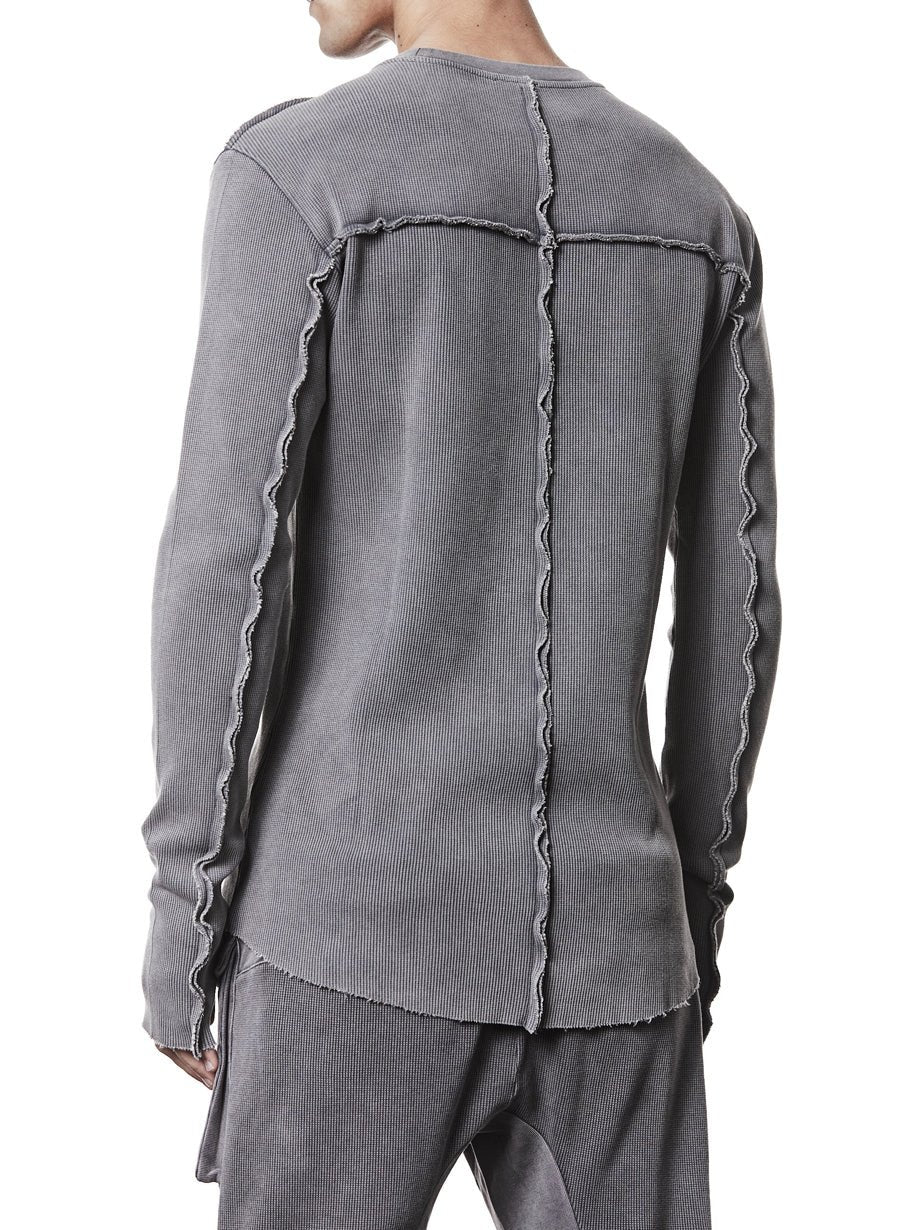 Ribbed Long - Sleeve T-Shirt - by THOM KROM