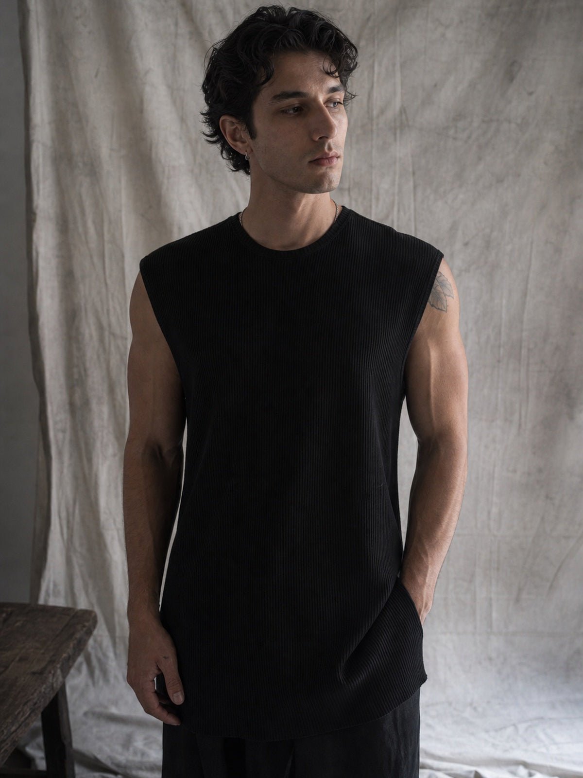 Ribbed Tank Top - by AITO