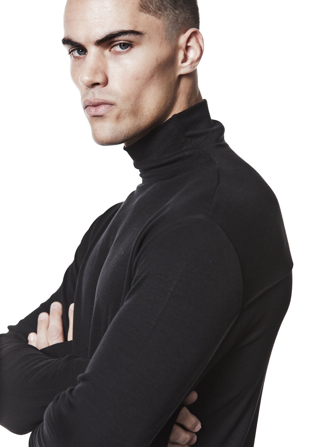 Roll Neck Long Sleeve T-Shirt - by THOM KROM
