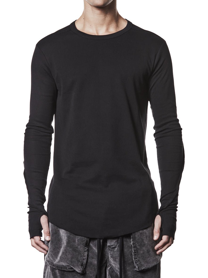 Round Neck Long - Sleeve T-Shirt - by THOM KROM