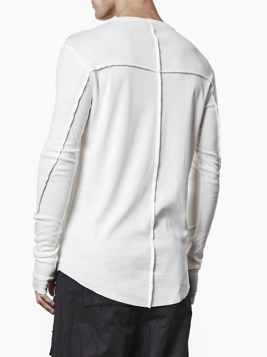Round Neck Long - Sleeve T-Shirt - by THOM KROM
