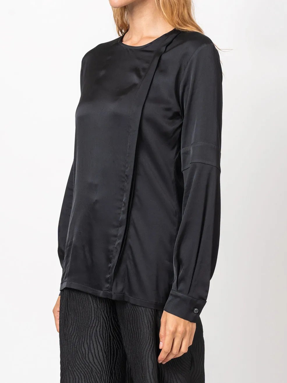 Satin Finish Long Sleeve Shirt - by NOSTRA SANTISSIMA