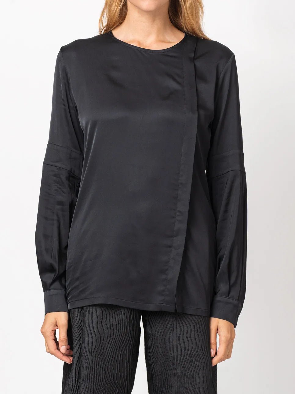 Satin Finish Long Sleeve Shirt - by NOSTRA SANTISSIMA