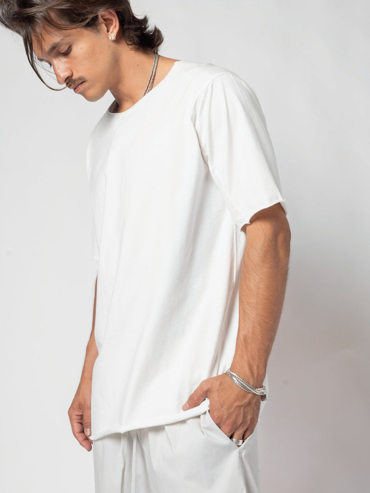 Scar Stitch Cotton T-Shirt - by AITO