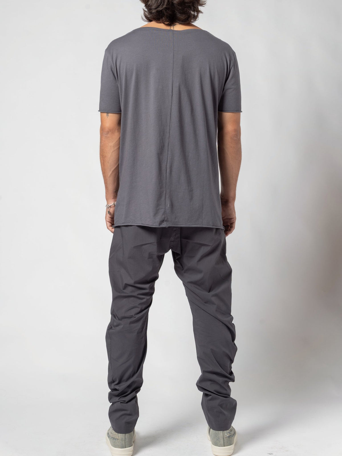 Scoop Neck Cotton T-Shirt - by AITO
