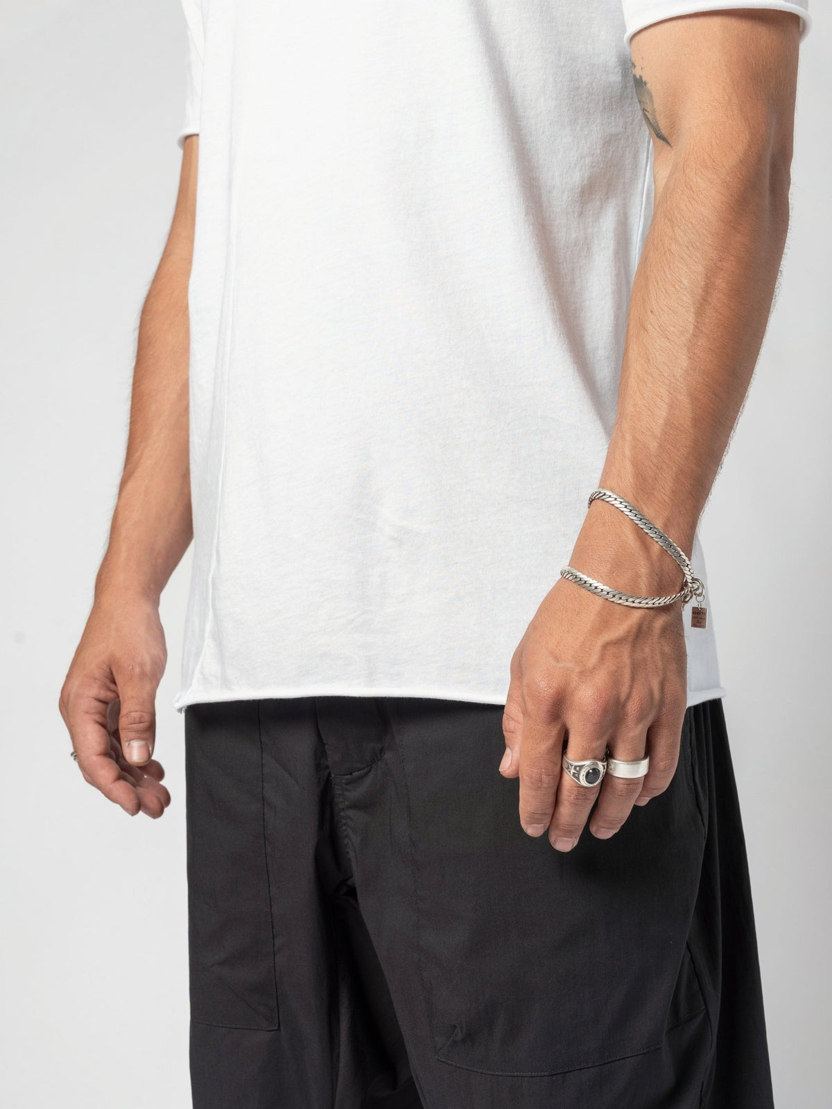 Scoop Neck Cotton T-Shirt - by AITO