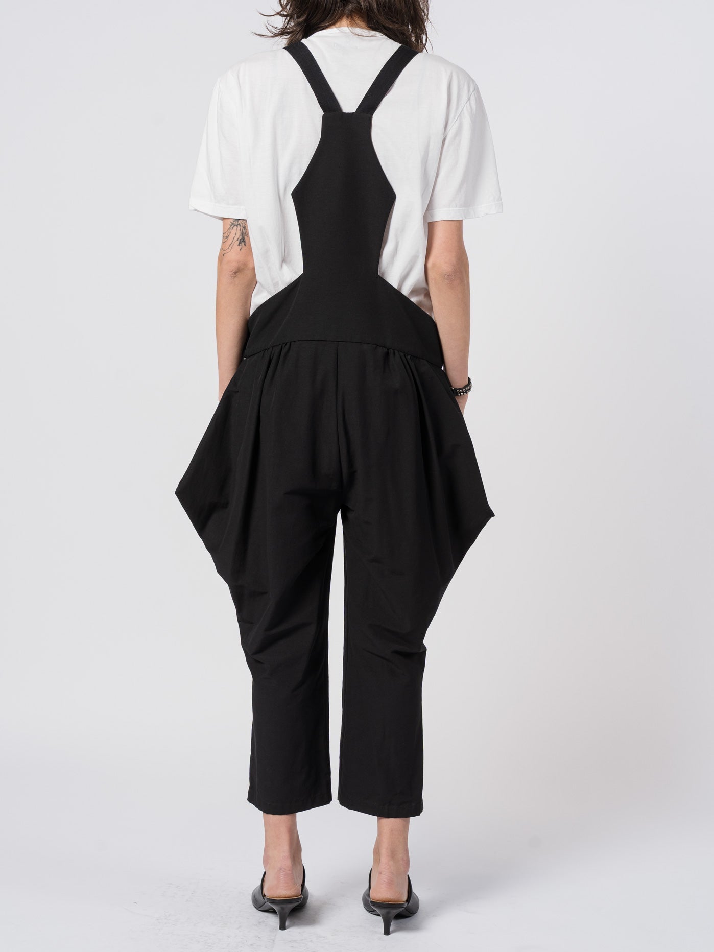 Sculpted Satin Overall - by SHARONA SHARVIT