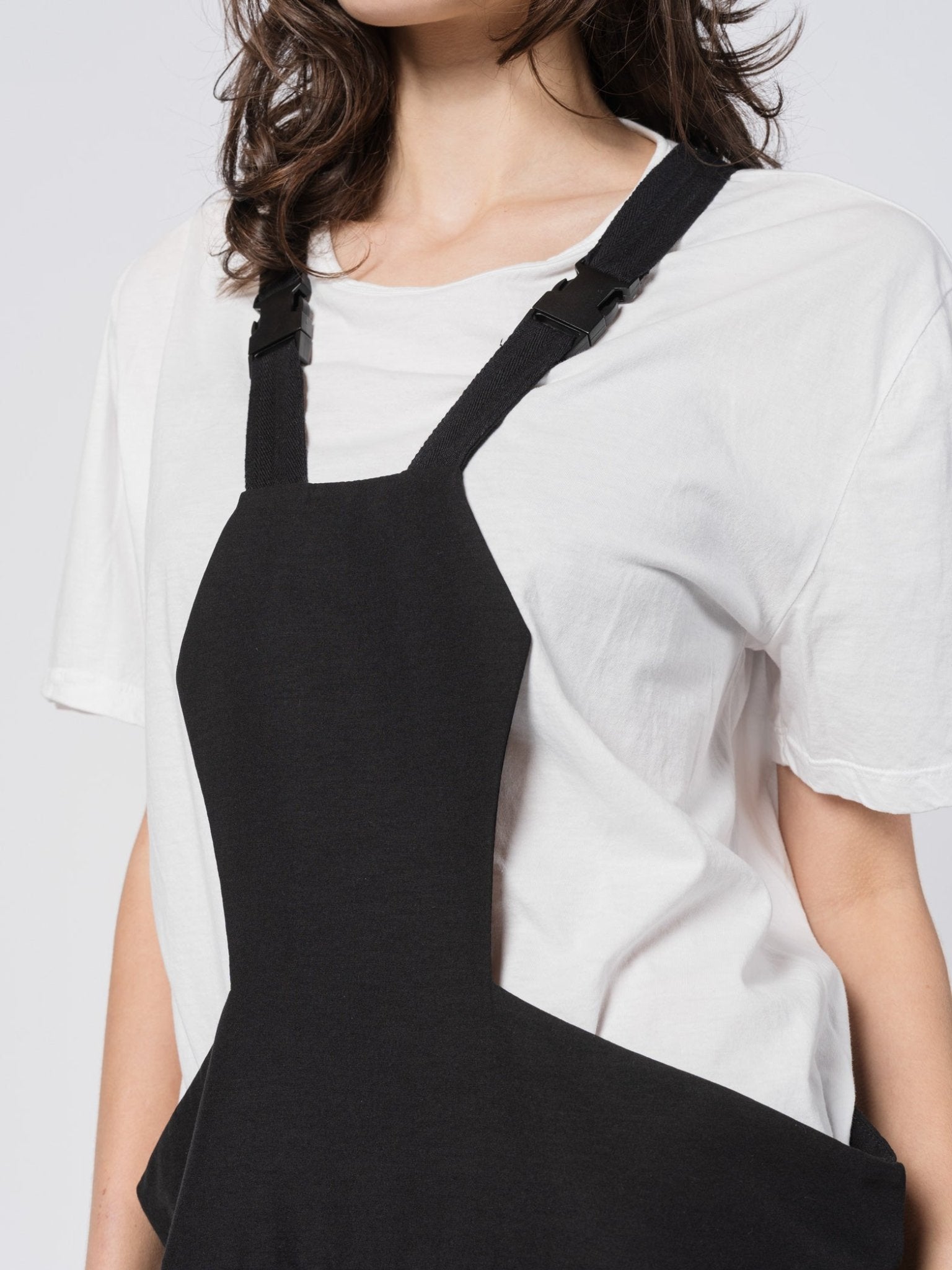 Sculpted Satin Overall - by SHARONA SHARVIT