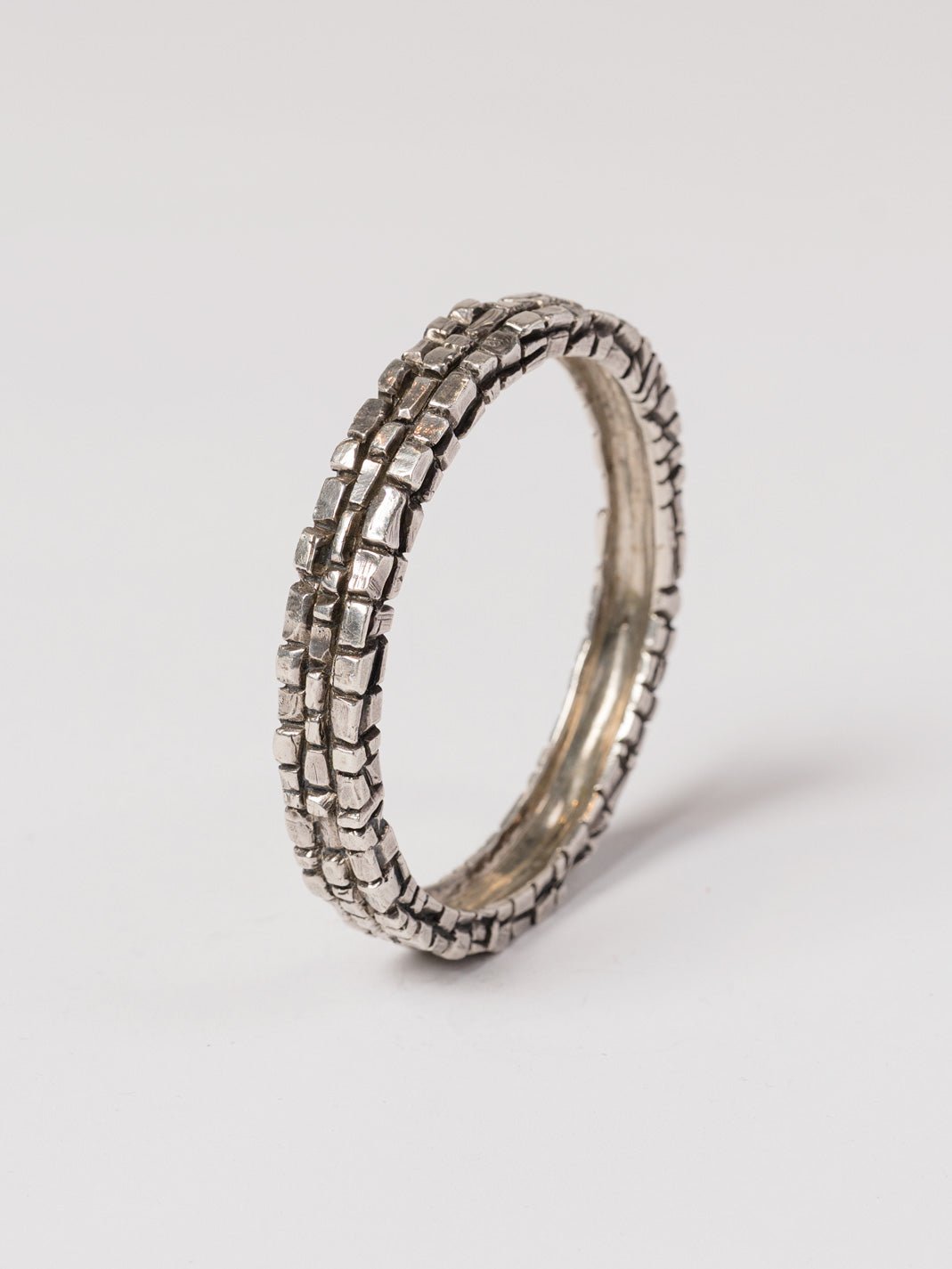 Segmented Silver Bracelet - by CEDAR