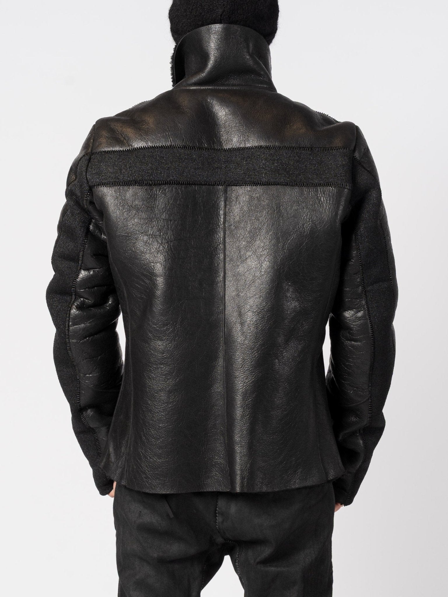 Shearling and Wool Mixed - Media Jacket - by MD75