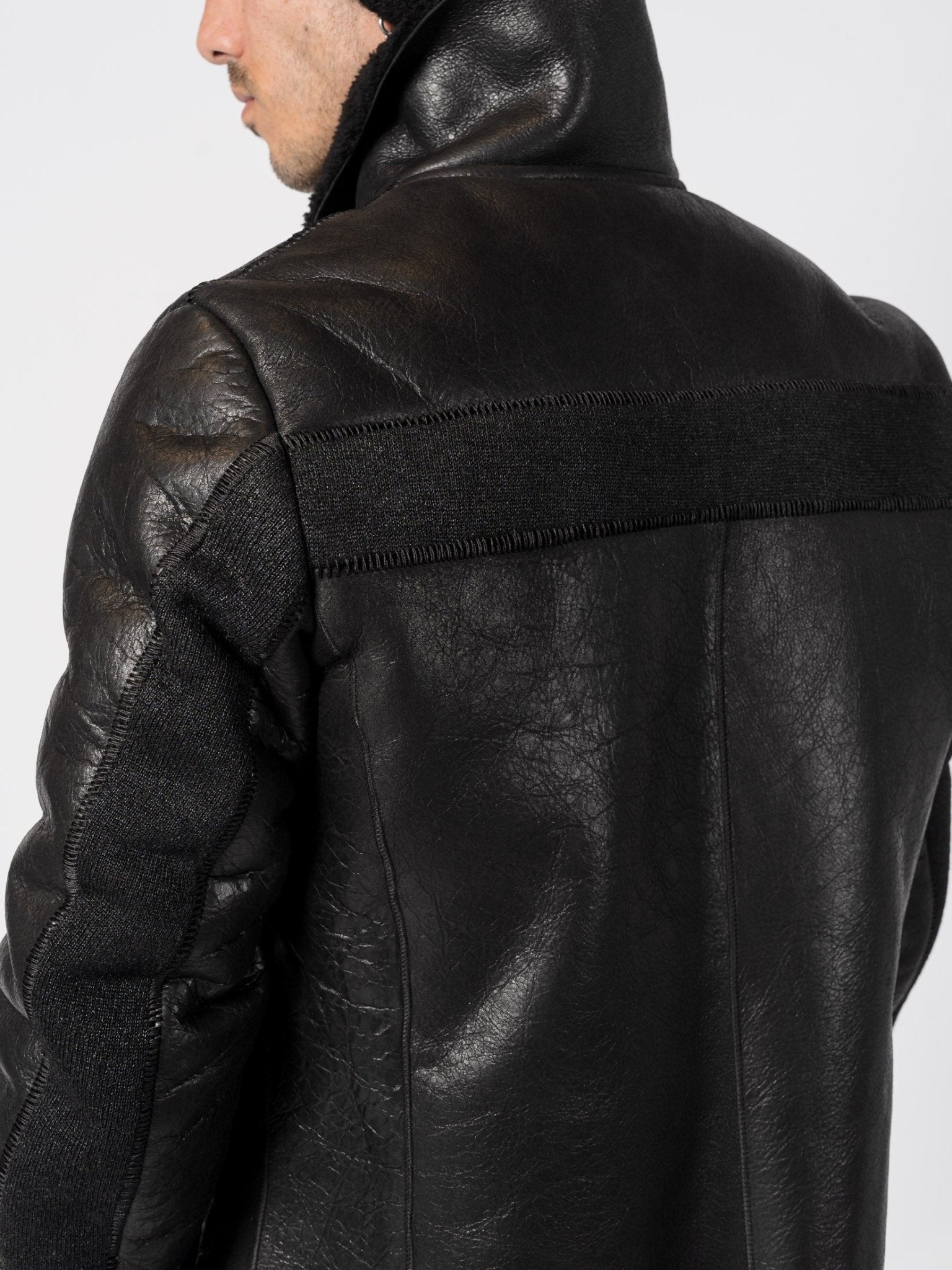 Shearling and Wool Mixed - Media Jacket - by MD75