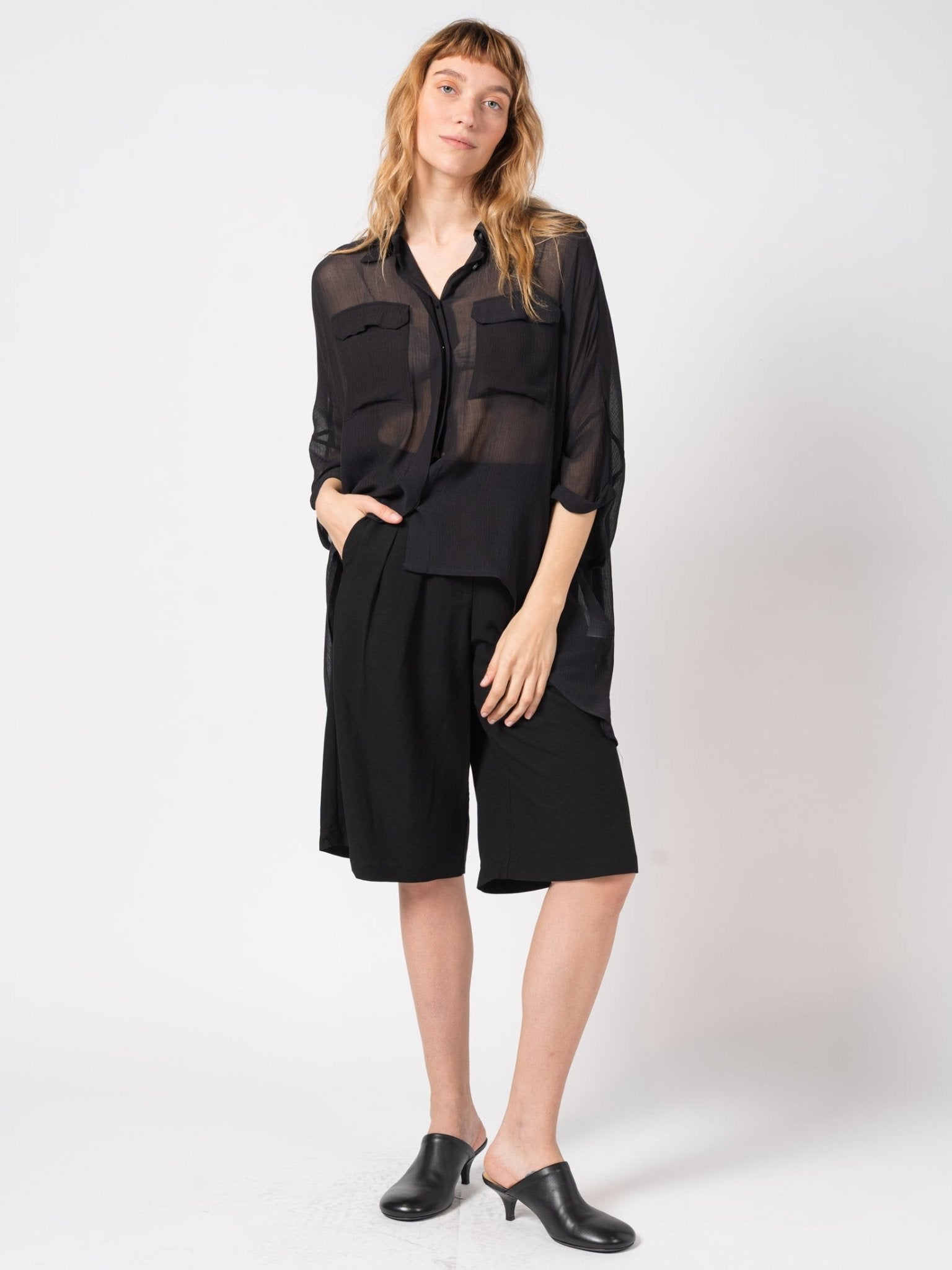Sheer Button - Up Shirt - by NOSTRA SANTISSIMA