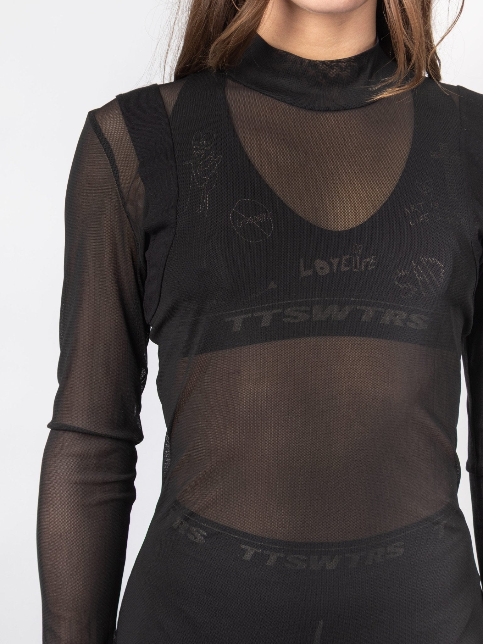 Sheer Mesh Maxi Dress