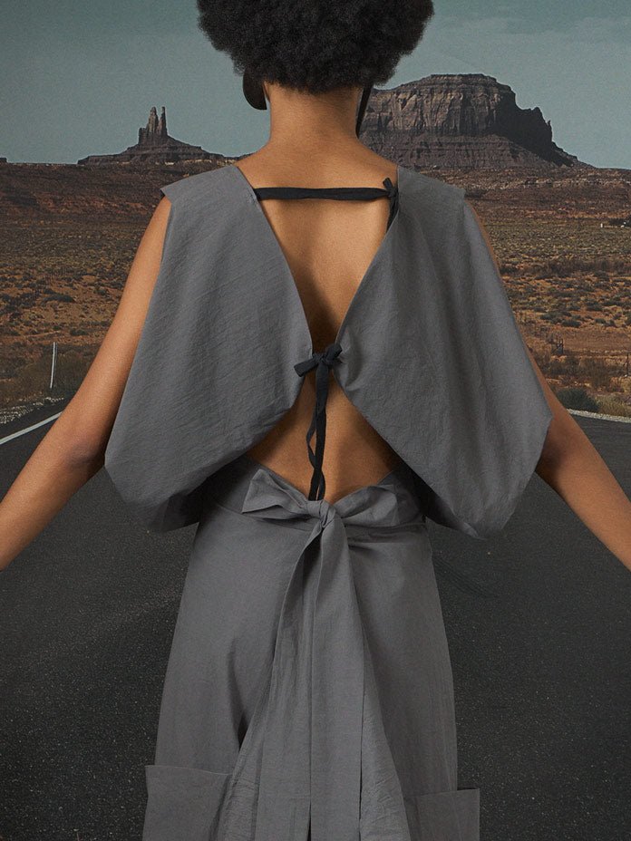 Shirley Horn – blouse with open back - by Eating the Goober