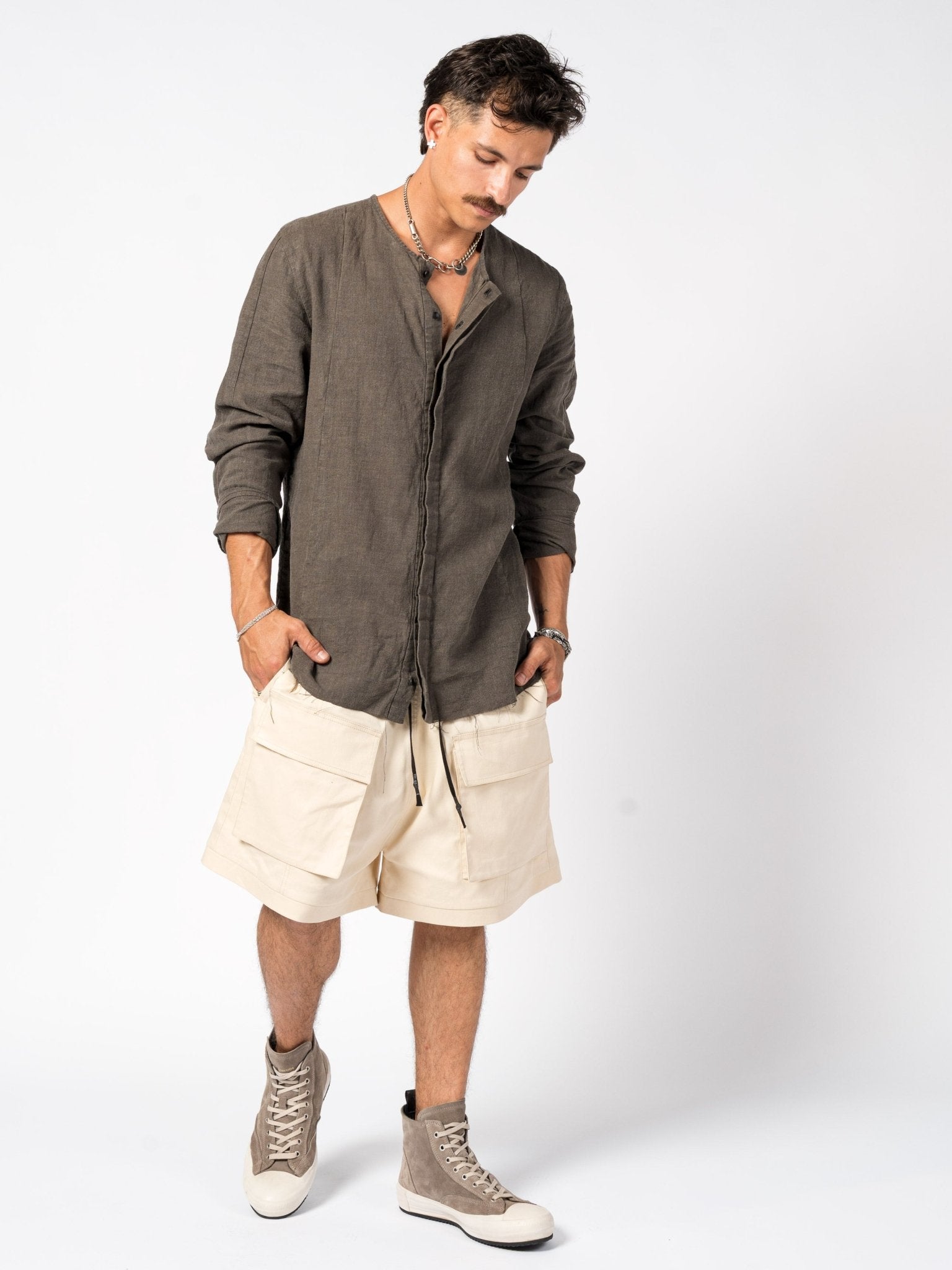 Shirt with Concealed Placket - by 139DEC