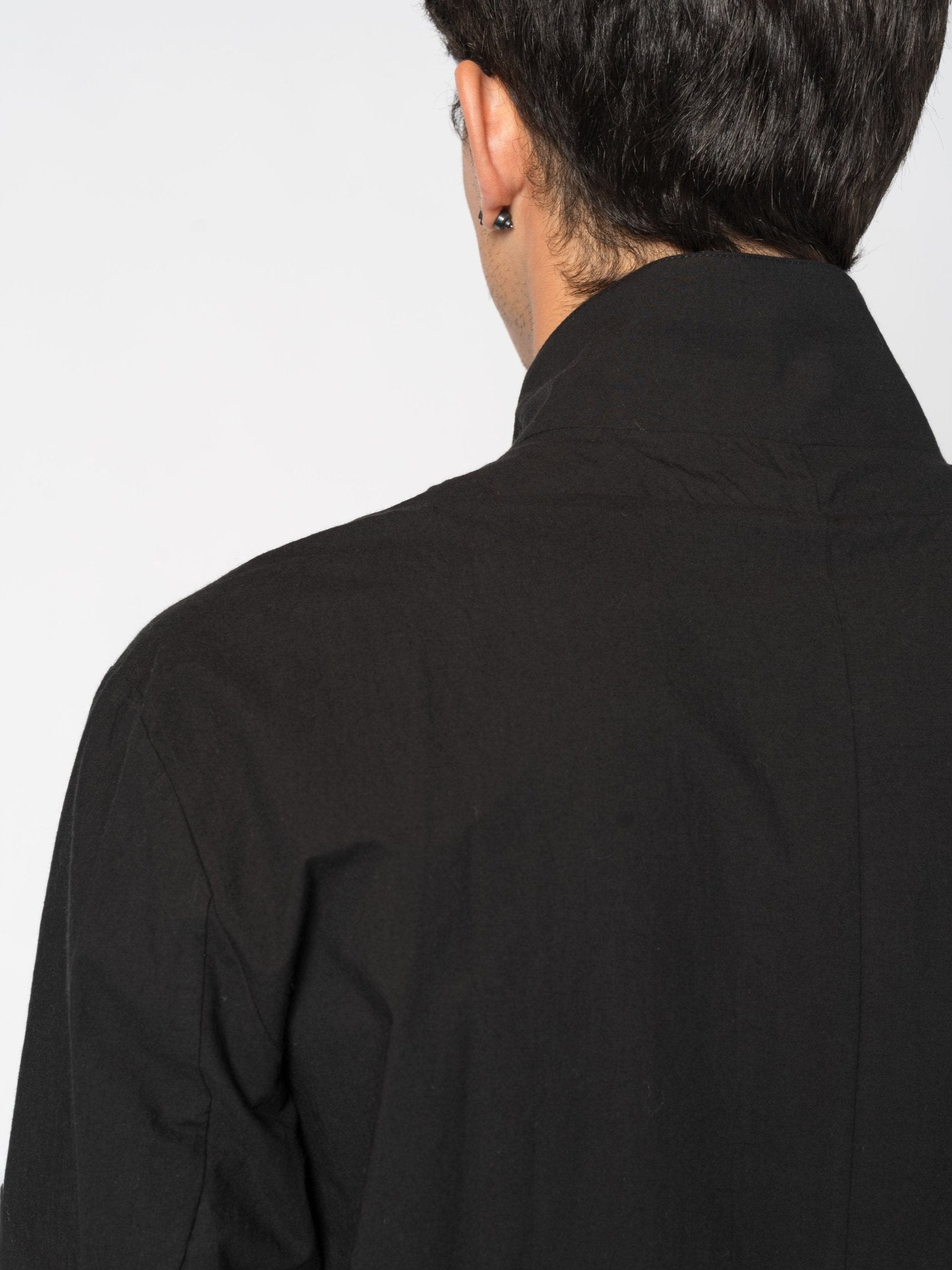 Shirt with Stand Collar - by D.HYGEN