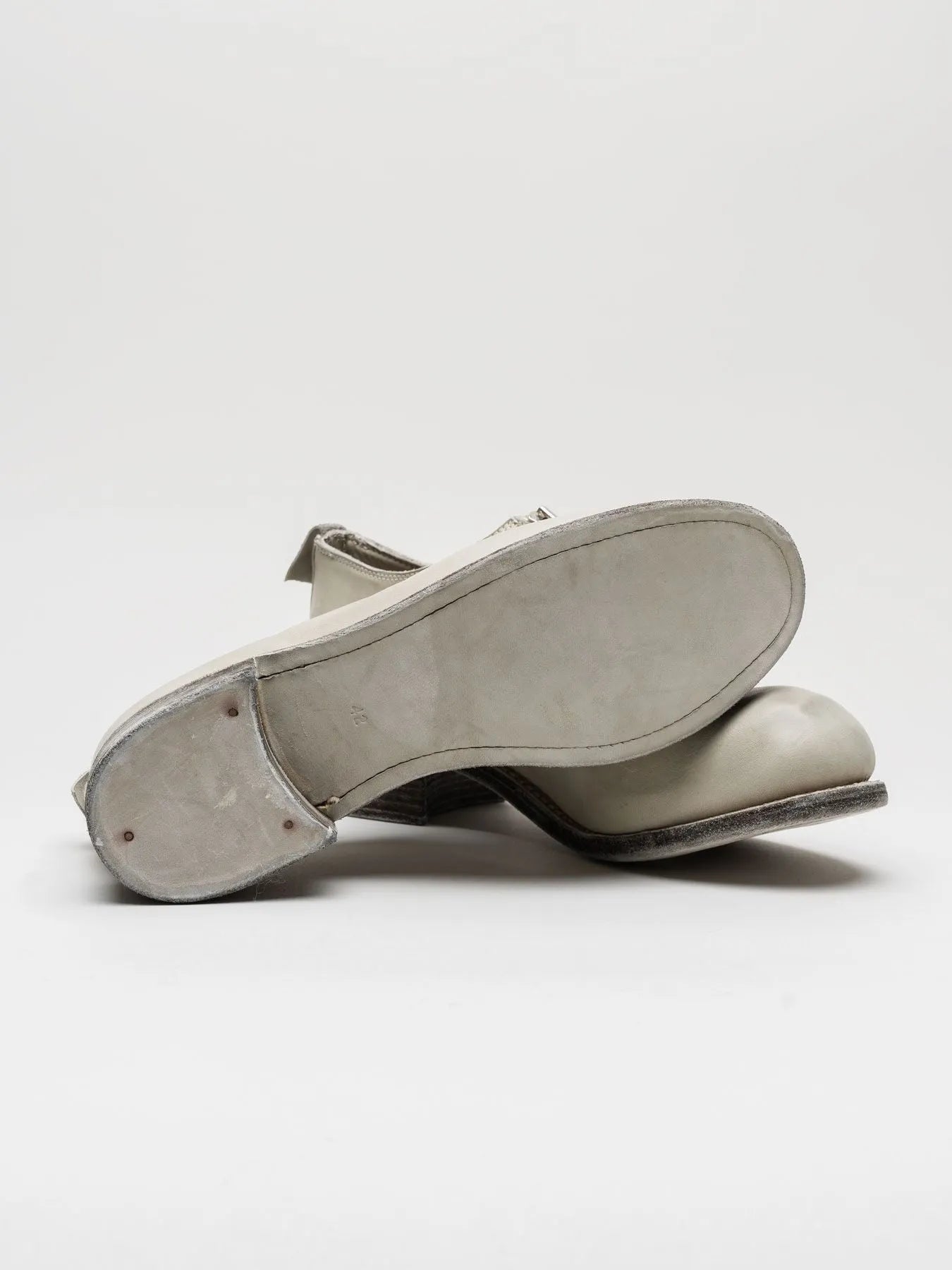 GUIDI PL0FZ Front Zip Shoes in Stone | INN7