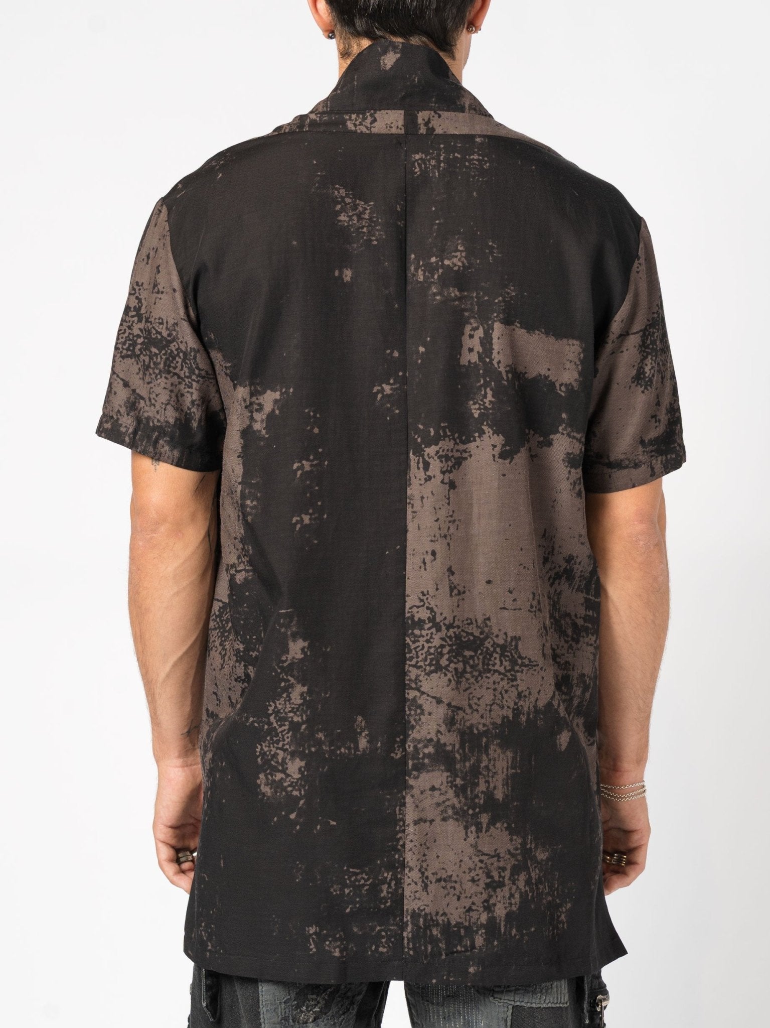 Short - Sleeve Washed Shirt - by D.HYGEN