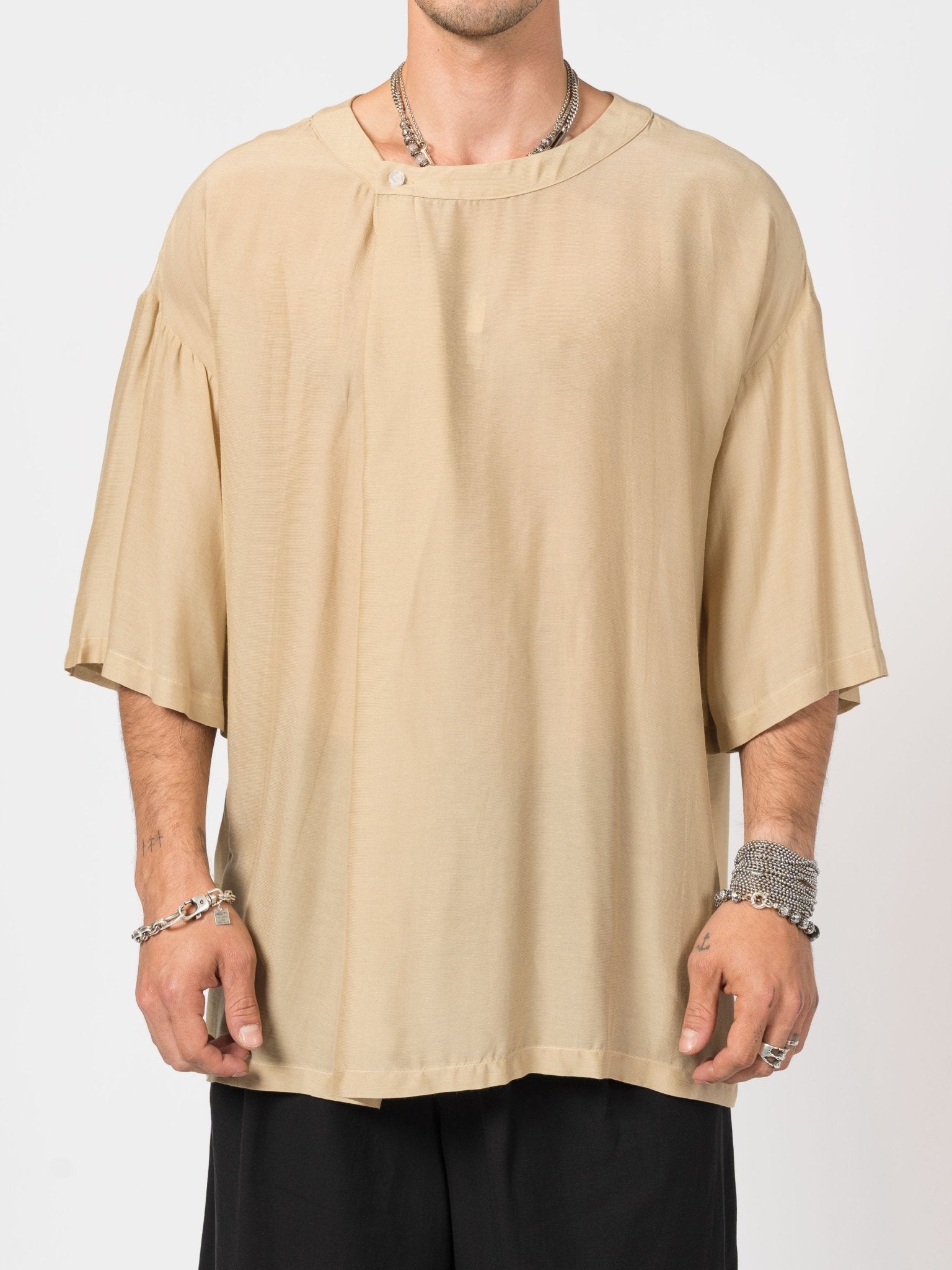 Silk - Blend Overshirt - by NOSTRA SANTISSIMA