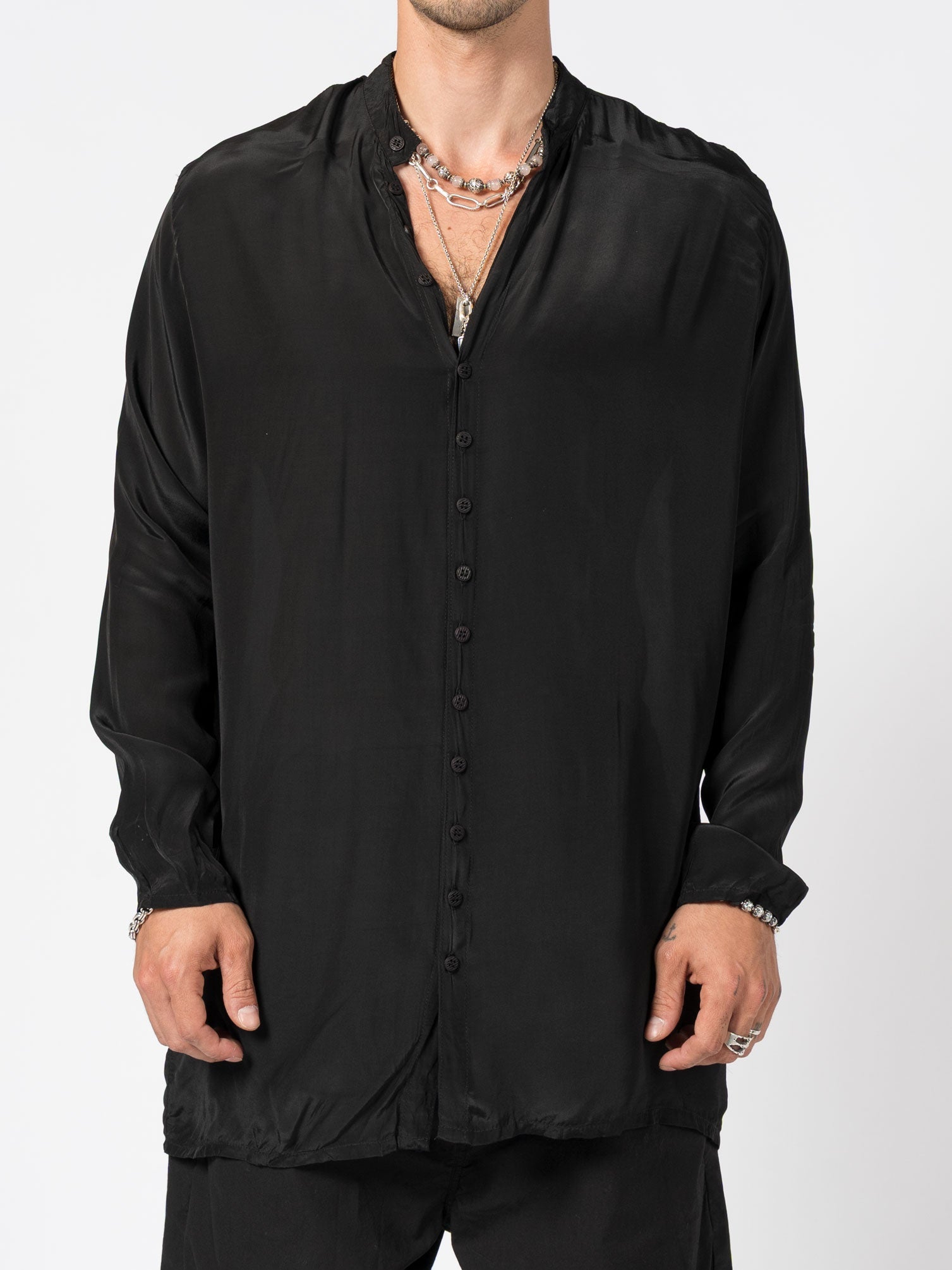 Silk Button - Up Shirt - by AITO
