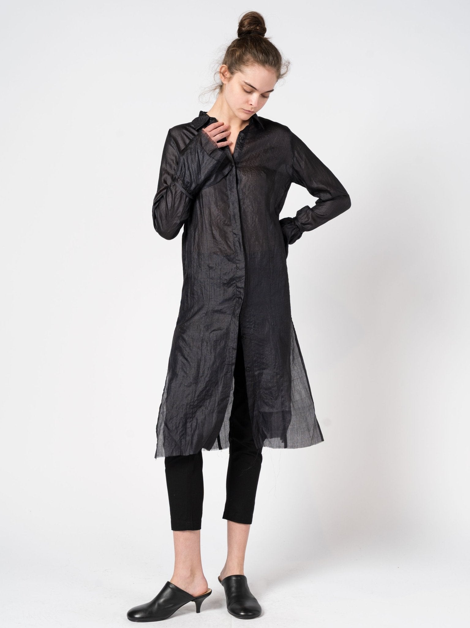 Silk Shirt Dress - by DEVA KANYA