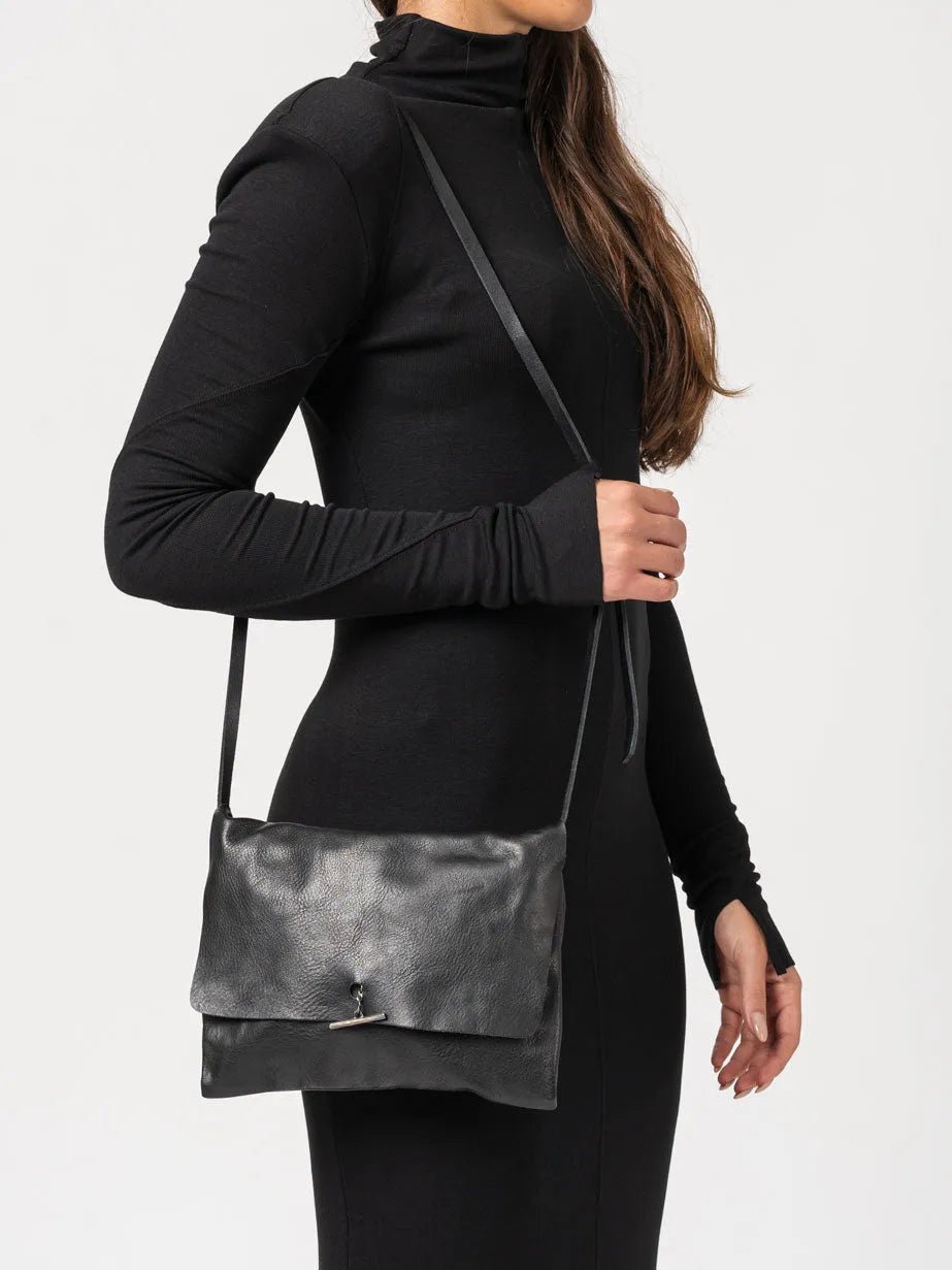 Silver Bar Bullskin Crossbody Bag - by DANIELE BASTA