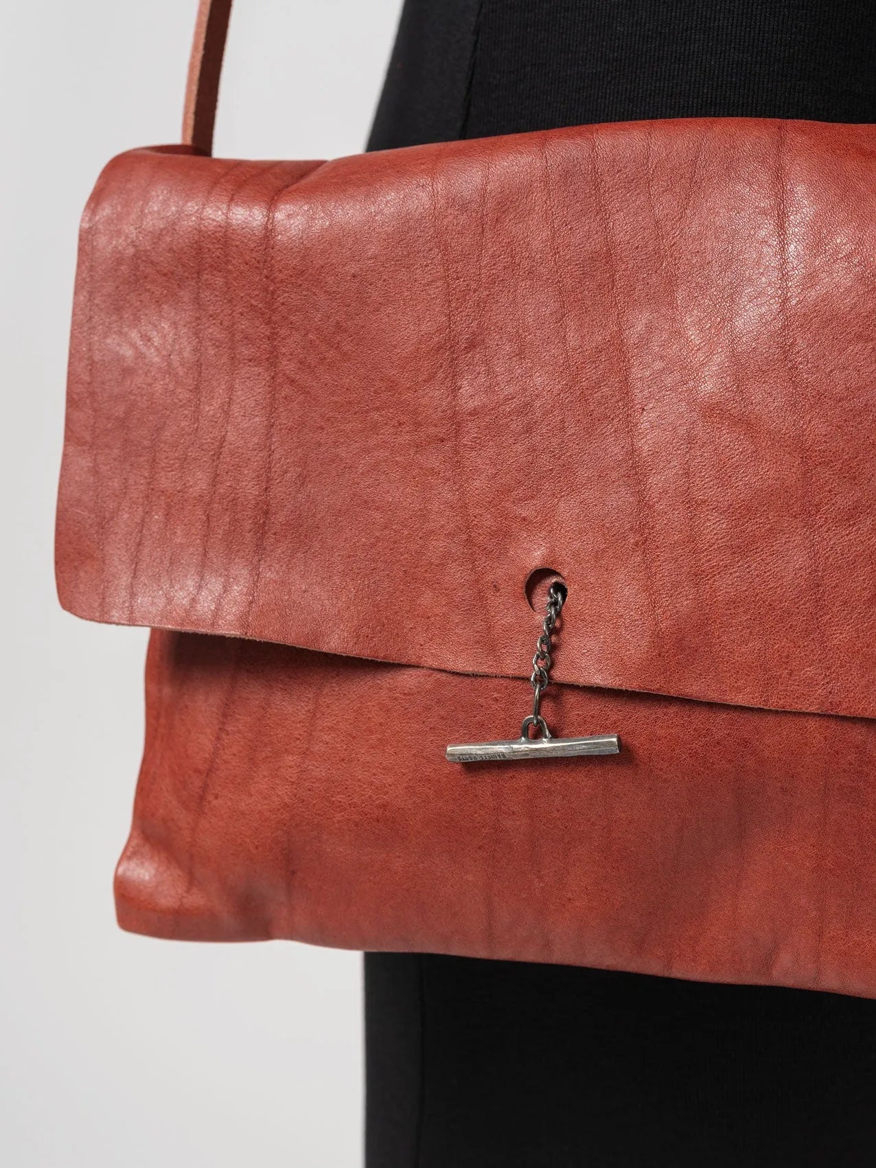 Silver Bar Bullskin Crossbody Bag - by DANIELE BASTA