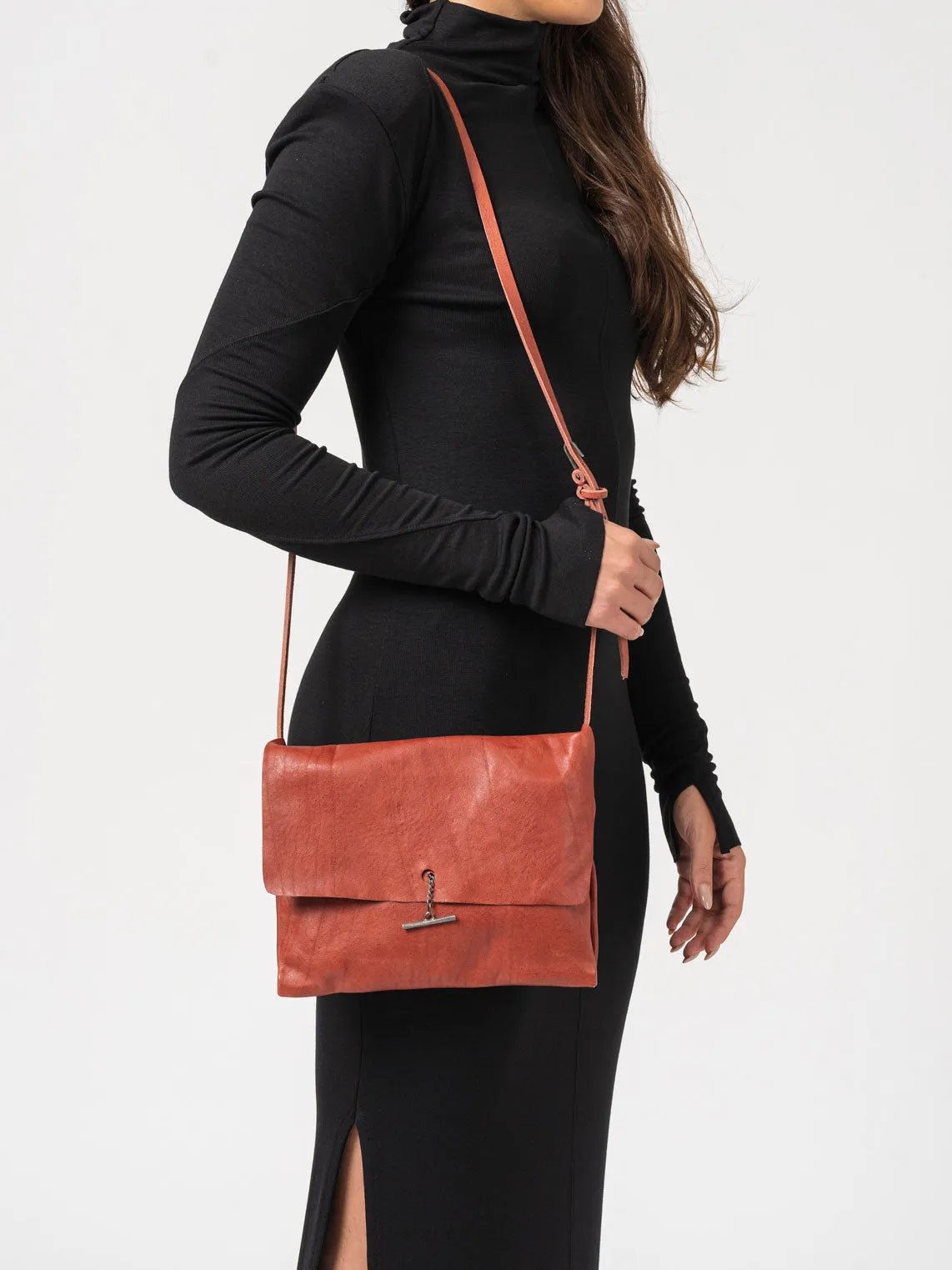 Silver Bar Bullskin Crossbody Bag - by DANIELE BASTA