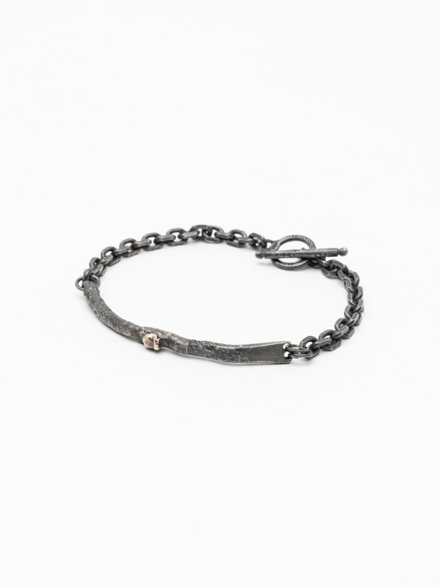 Silver Chain Bracelet with Gold Detail - by CEDAR
