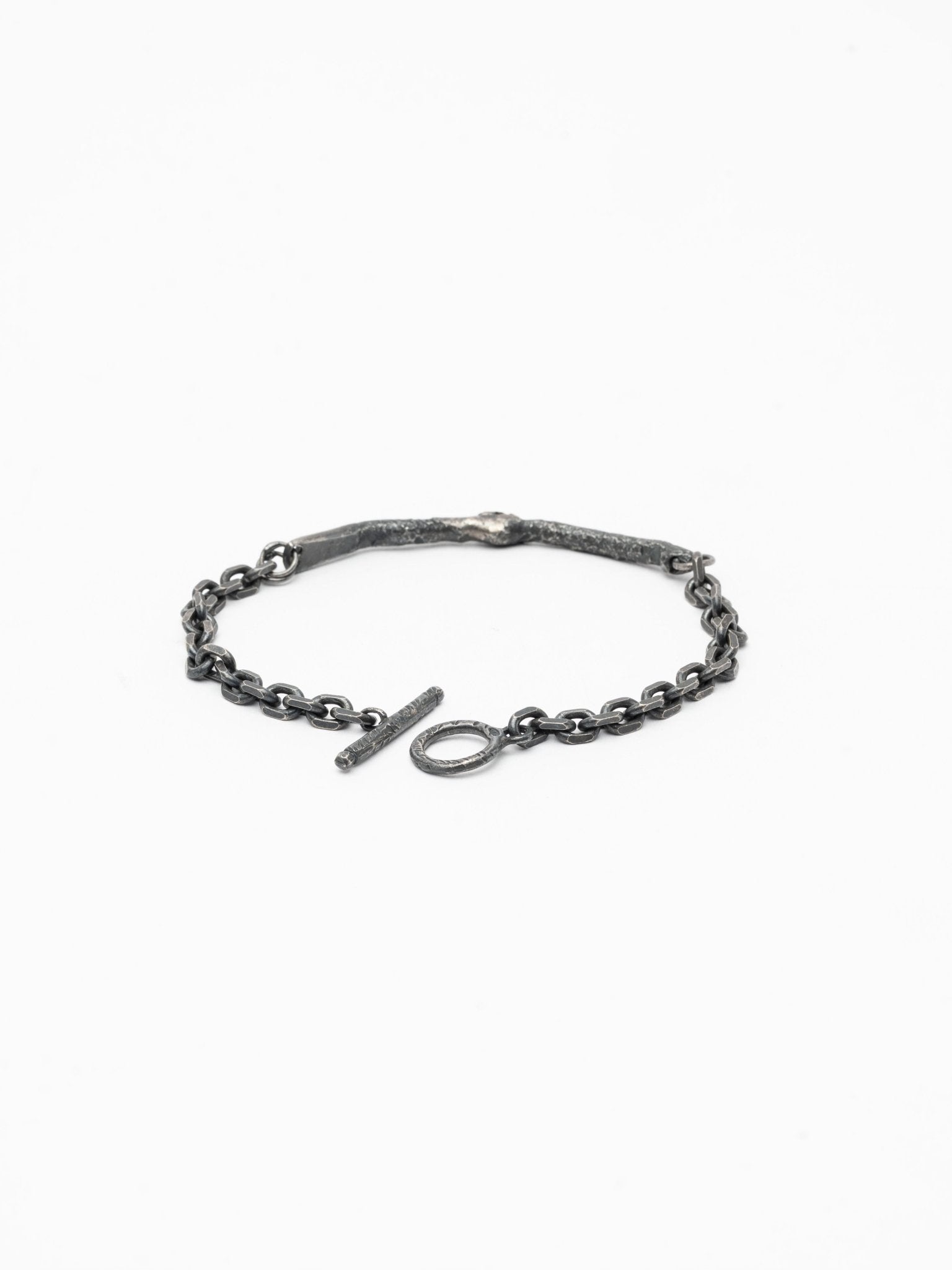 Silver Chain Bracelet with Gold Detail - by CEDAR