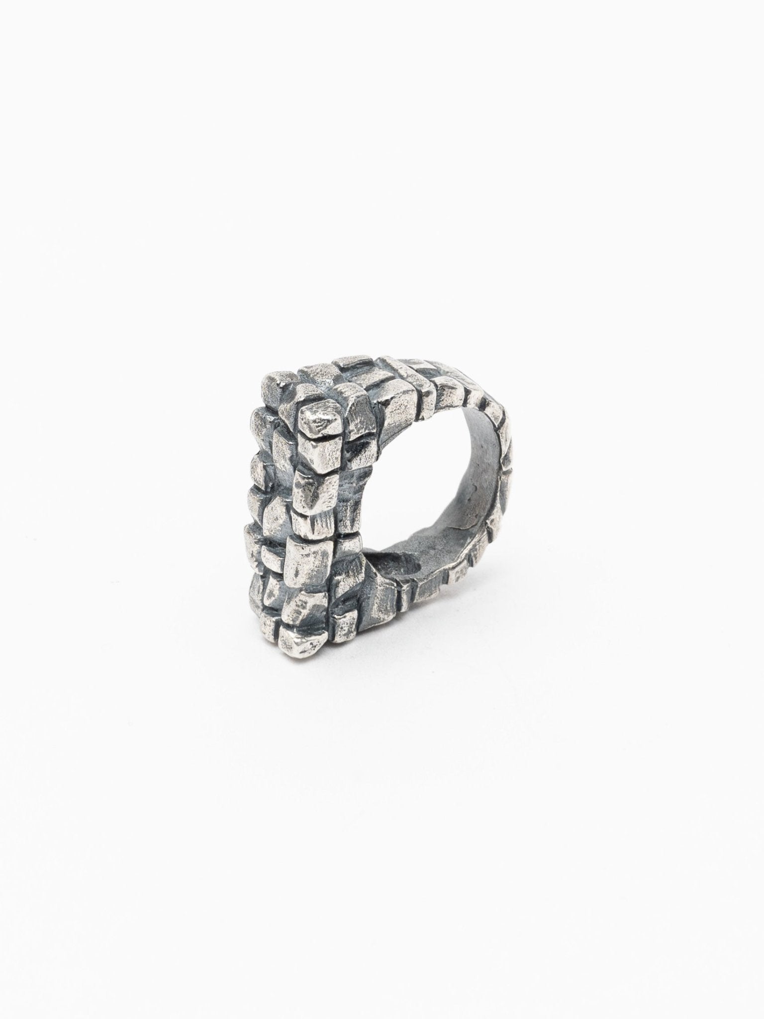 Silver Cobblestone Ring - by CEDAR