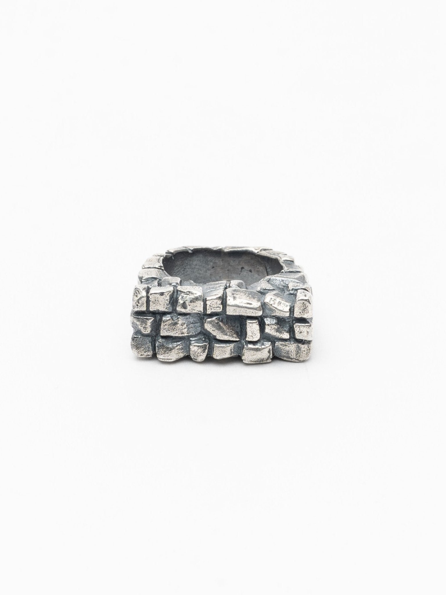 Silver Cobblestone Ring - by CEDAR
