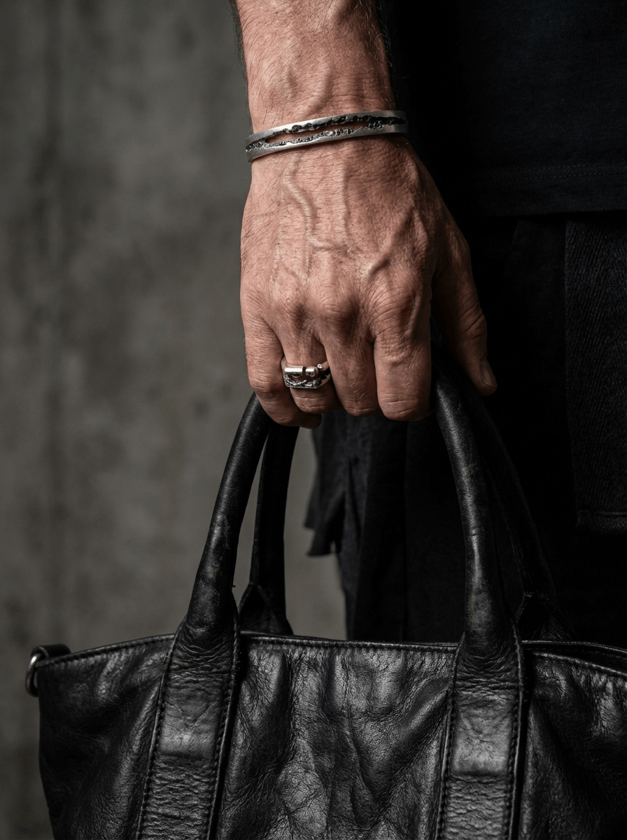 Silver Cuff with Diamonds - by AITO