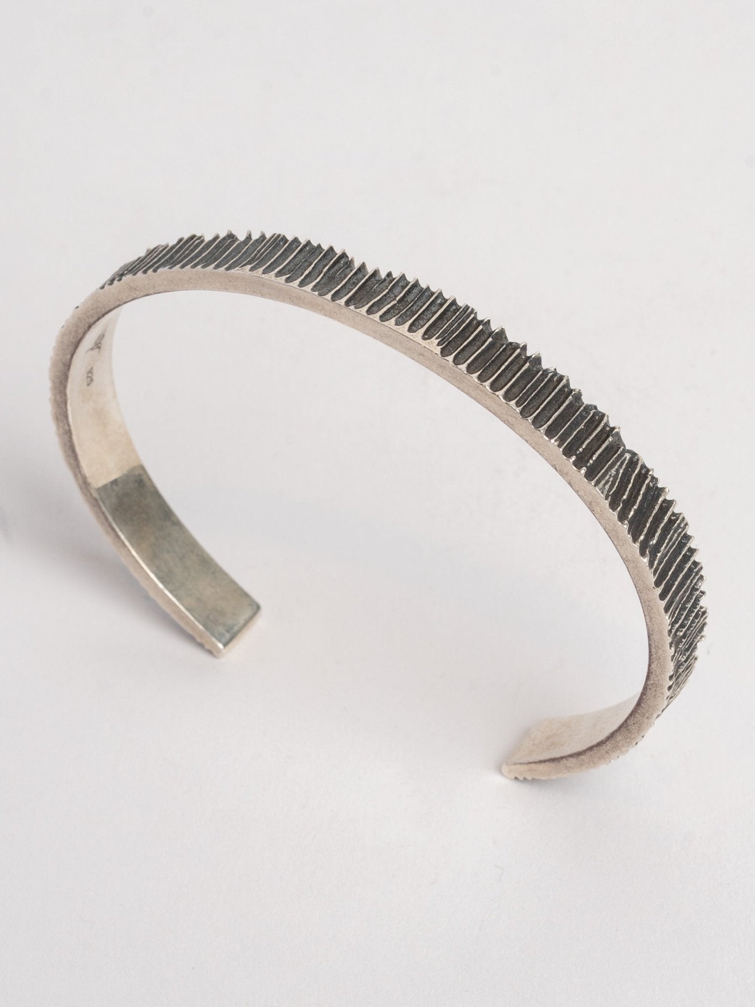 Silver Linear - Texture Cuff - by AITO